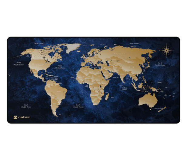 Natec PODKŁADKA POD MYSZ WORLD DEEP BLUE 800X400MM - 1470238 - zdjęcie